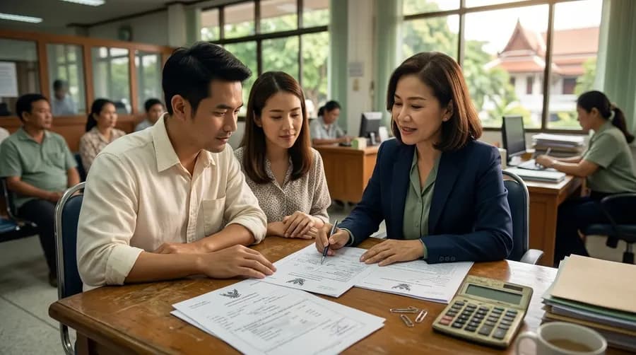 ภาพประกอบบทความ ค่าโอนบ้านและที่ดินปี 2569: ใครจ่ายอะไร คำนวณครบทุกรายการ